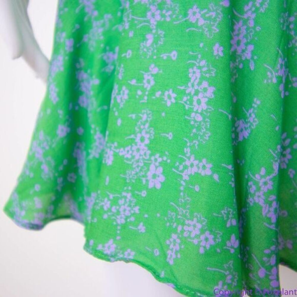 NEW Intimately Free People Caught Up Printed Slip Dress, Green, S‎ - Picture 6 of 15